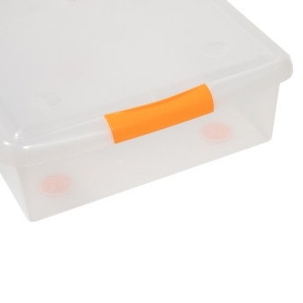 Короб для хранения IRIS THIN BOX 34л, прозрачный