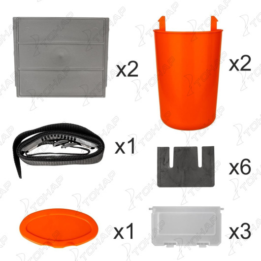 Ящик рыболовный зимний HELIOS FishBox (10л) оранжевый