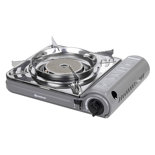 1 Плита газовая портативная в кейсе, горелка керамическая, ветрозащита NISUS