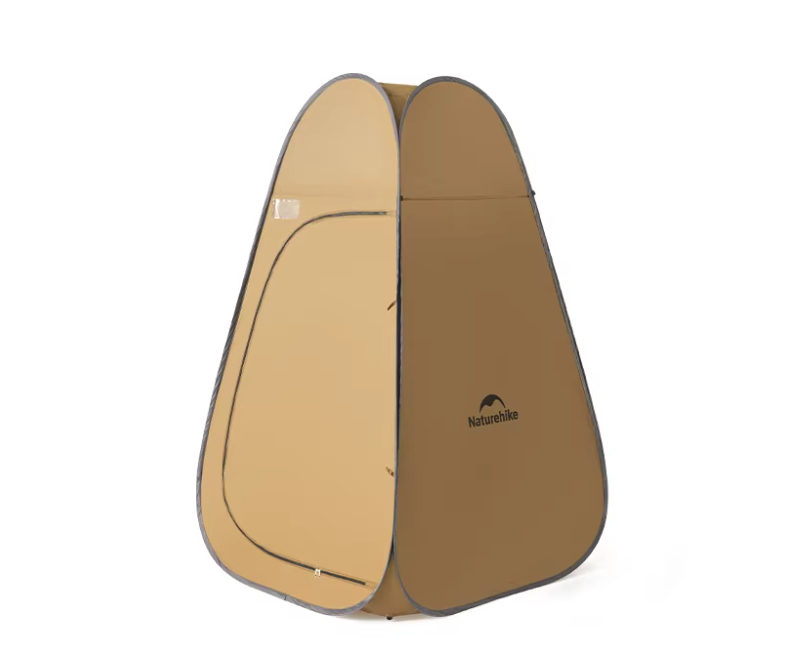 Палатка Naturehike быстрораскрываемая, душ-туалет, 115х115х190 см. коричневый