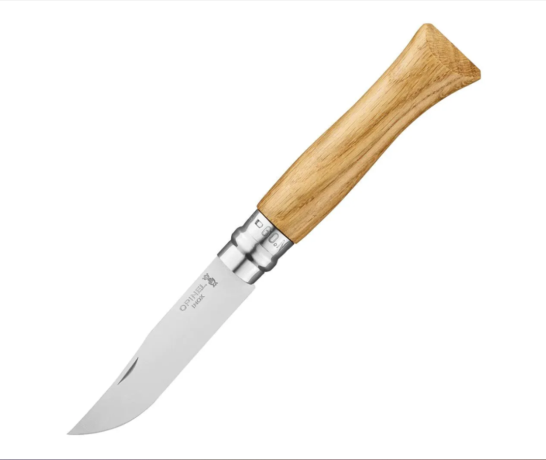Нож Opinel №9, нержавеющая сталь, дубовая рукоять
