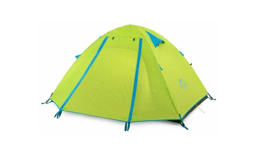 Палатка Naturehike P-Series 2-местная, алюминиевый каркас, салатовая