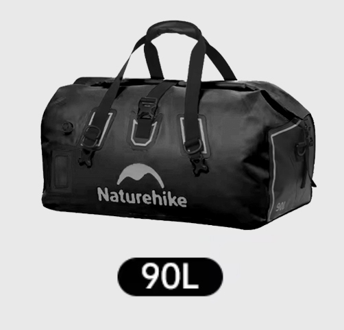 Гермосумка Naturehike 90 л ПВХ (черная)