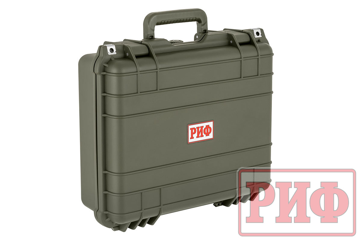 Кейс защитный ударопрочный РИФ 430х380х154 мм IP67, цвет Хаки