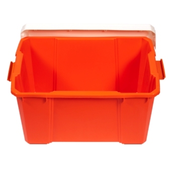 Ящик IRIS для хранения, белый/оранжевый, 56 л, 59,1х38,8х33,2 см