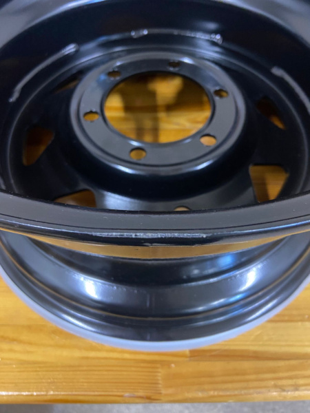 3 Диск усиленный Тойота Ниссан стальной черный 6x139,7 8xR16 d110 ET+10 (уценка)