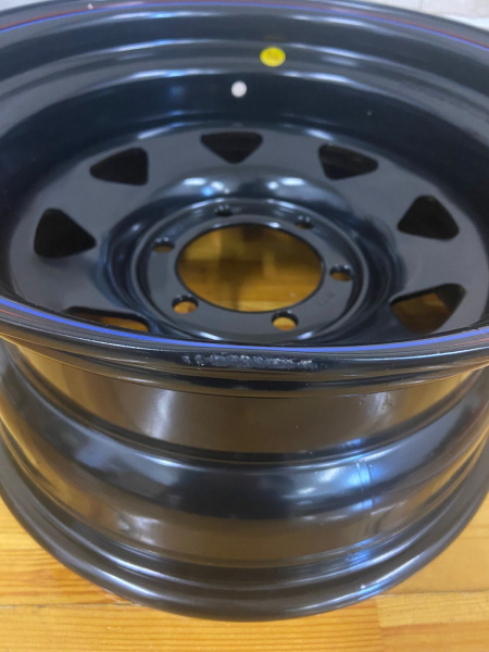 Диск усиленный стальной черный 6x139,7 8xR16 d110 ET-25 (треугольник мелкий)