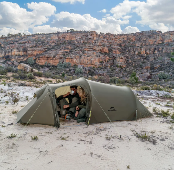 Палатка Naturehike Opalus Si 3-местная, алюминиевый каркас, темно-зеленая