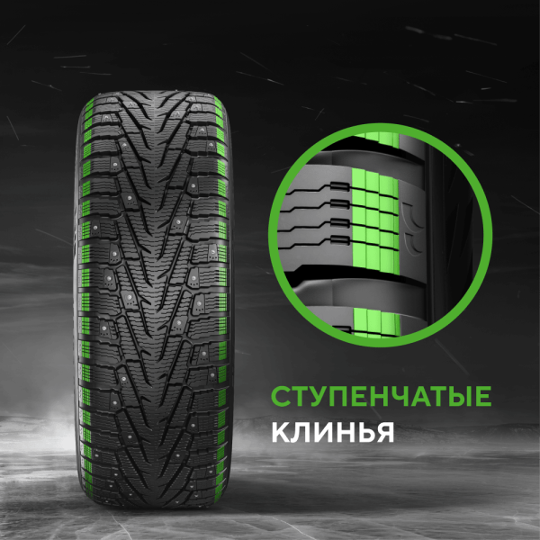 Шина IKON Tyres Character Ice 7 SUV 265/60 R18 114T XL шипованные
