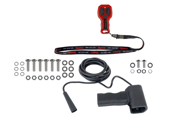 Лебёдка электрическая 12V Runva 18000 lbs влагозащищенная, стальной трос