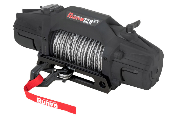 Лебёдка автомобильная электрическая 12V Runva EWXT12000FSR 5443 кг синтетический трос
