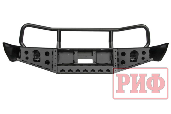 Бампер РИФ передний Toyota LC105 с доп. фарами
