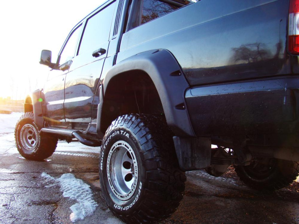 Расширители колёсных арок УАЗ Пикап (без накладок на передний бампер) дорестайлинг