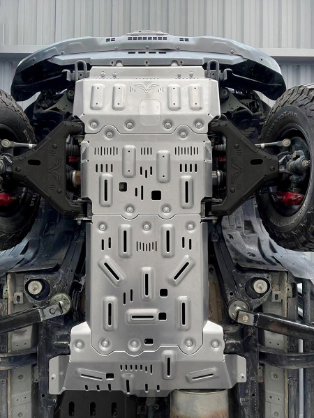 Защита Falcon радиатора, картера, РК, КПП для TANK 300 Off-road version, расширенная., алюминиевая, 8 мм