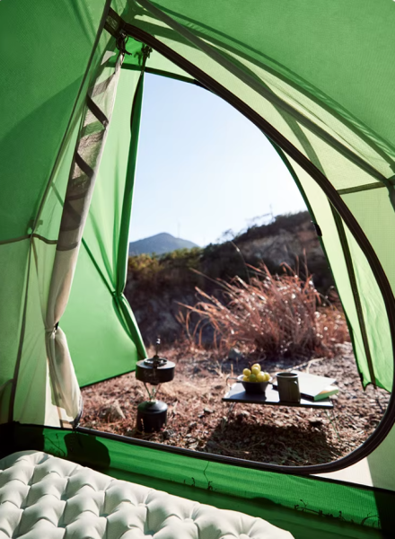 Палатка Naturehike Cloud Up Base 2-местная, алюминиевый каркас, зеленая