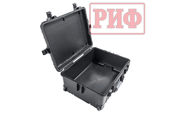 Кейс защитный ударопрочный РИФ 560х455х265 мм на колесах с телескопической ручкой Кейс защитный ударопрочный РИФ 560х455х265 мм на колесах с телескопической ручкой