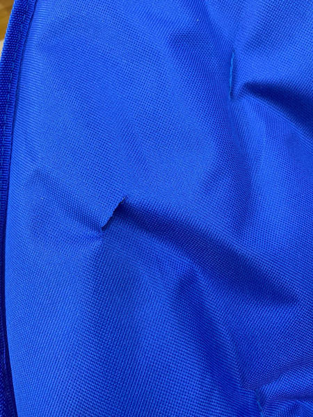 3. Кресло PREMIER, круглое, синее, 60х80х60 см, до 100 кг. (уценка)