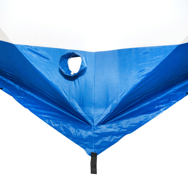 Палатка зимняя куб СЛЕДОПЫТ, 2,15х2,15 м, 3 слоя, синий/белый