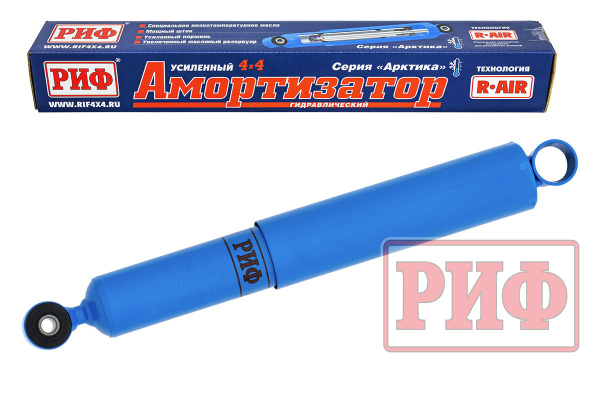 Амортизатор усиленный РИФ "Арктика" задний УАЗ Патриот/Хантер/Буханка штатный