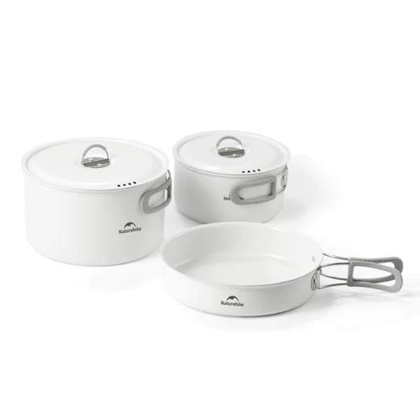Набор посуды Naturehike туристический 3 предмета, керамическое покрытие