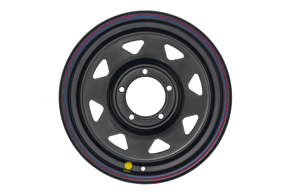 Диск усиленный УАЗ стальной черный 5x139,7 8xR16 d110 ET+15 (треугольник мелкий)