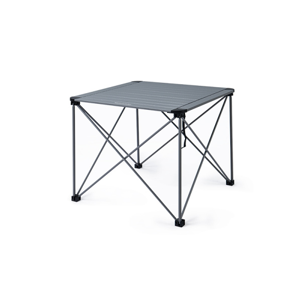 Стол туристический Naturehike Yamami L03 алюминиевый, 52,5х52,5х42 см, складной, титаниум