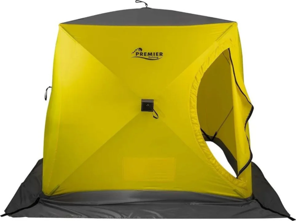 1 Палатка зимняя PREMIER Куб-3 желтый/серый