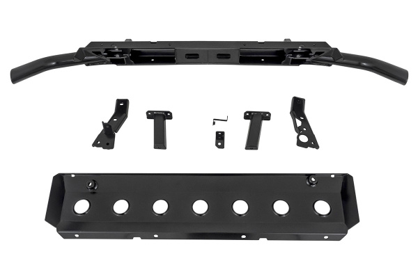 Бампер передний силовой/защита штатного бампера РИФ Renault Duster 2015-2020 с защитой радиатора