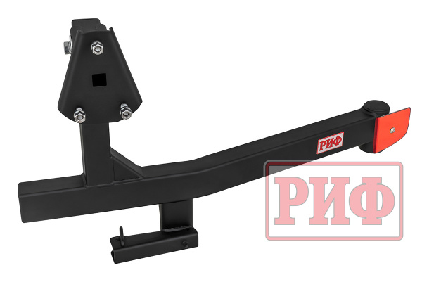 Калитка РИФ в штатный задний бампер Toyota Land Cruiser 200 (2008-2015), под штатное колесо, без фаркопа, с подсветкой номера