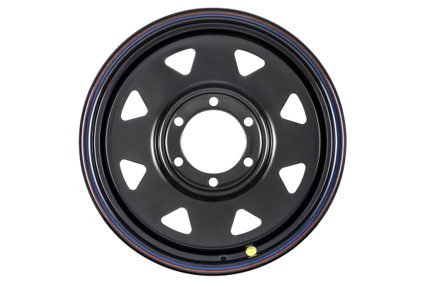 Диск усиленный Тойота Ниссан стальной черный 6x139,7 8xR17 d110 ET+25 (треугольник мелкий)