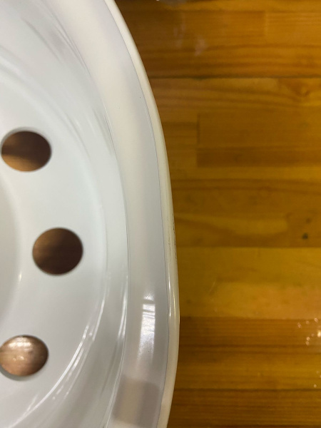 Диск усиленный УАЗ стальной белый 5x139,7 7xR16 d110 ET-3 (уценка)