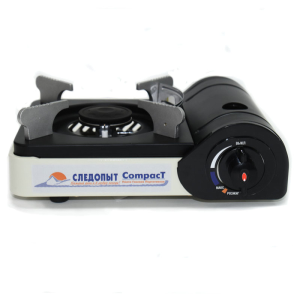 Плита газовая портативная СЛЕДОПЫТ Compact керамическая конфорка цанговый баллон