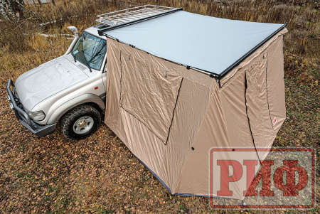 Стенки к автомобильной маркизе РИФ 2.5Х2.5 м Black Out