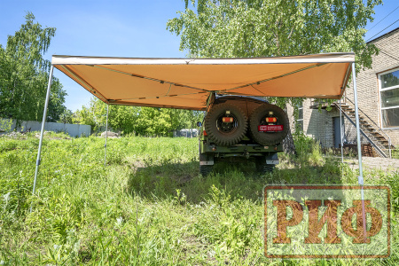 Маркиза автомобильная РИФ веерная 3,0х3,0 м (левая)