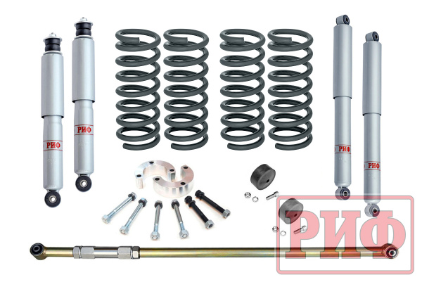 Лифт-комплект РИФ газовый Chevrolet Niva 2123 лифт 30 мм без доп нагрузки