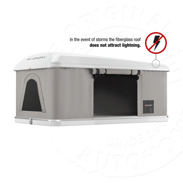 Палатка на крышу автомобиля AUTOHOME MAGGIOLINA AIRLANDER PLUS SMALL, серый тент, лестница 215 мм