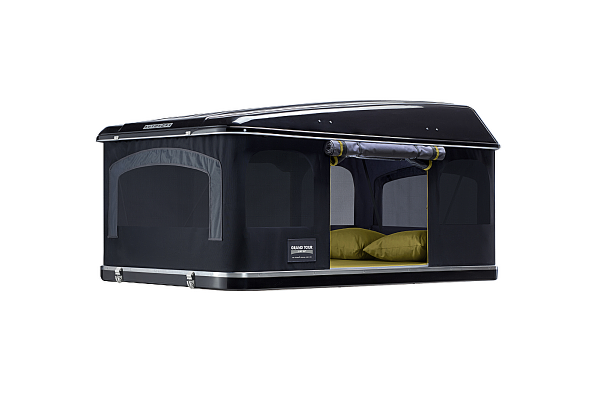 Палатка на крышу автомобиля AUTOHOME MAGGIOLINA GRAND TOUR SMALL 360 BLACK STORM, чёрный тент