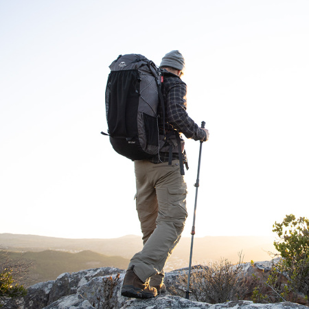 Рюкзак туристический Naturehike 60+5 л, Dyneema, черный