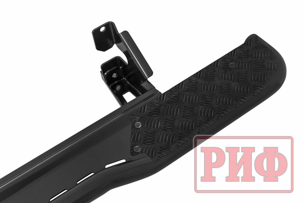 Пороги РИФ силовые Toyota Land Cruiser Prado 120 черные