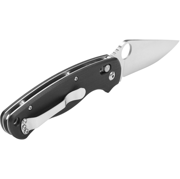 Нож складной GANZO с клипсой, длина клинка 87 мм, сталь 440С, черный