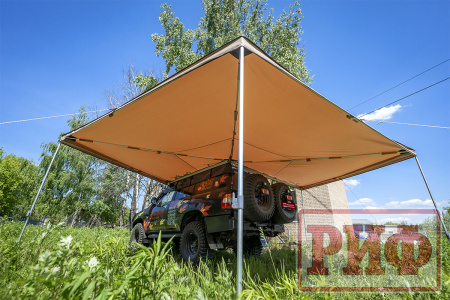 Маркиза автомобильная РИФ веерная 3,0х3,0 м (левая)