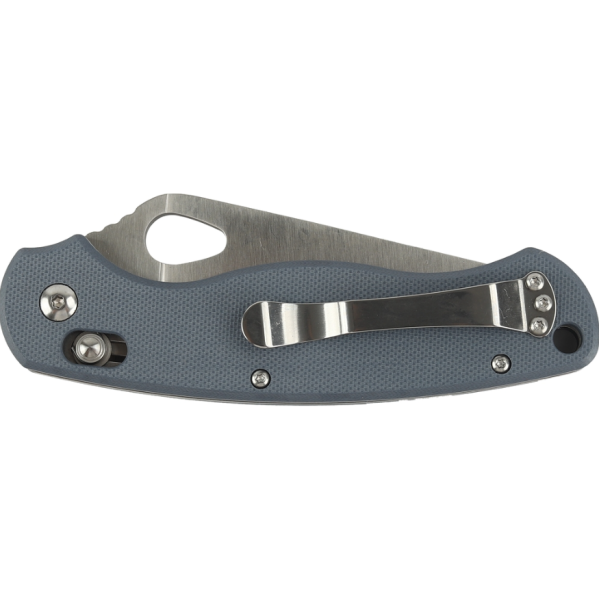 1 Нож складной GANZO с клипсой, длина клинка 87 мм, сталь 440С, серый