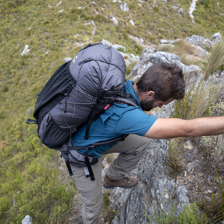 Рюкзак туристический Naturehike 40+5 л, черный
