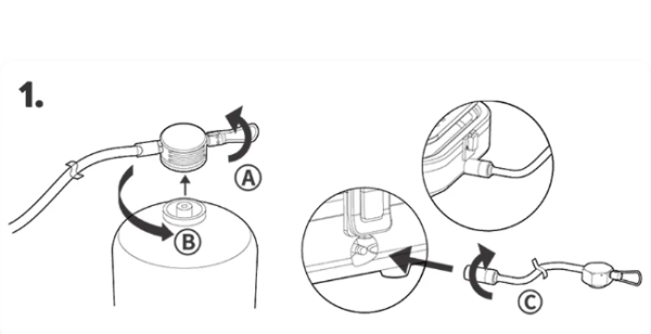 Плита газовая Naturehike 2,3 кВт, портативная, двойная, складная