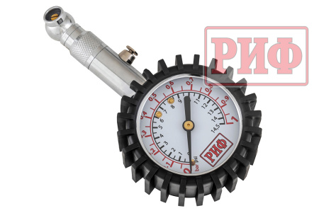 Манометр РИФ (черный) от 0 до 1 атм.