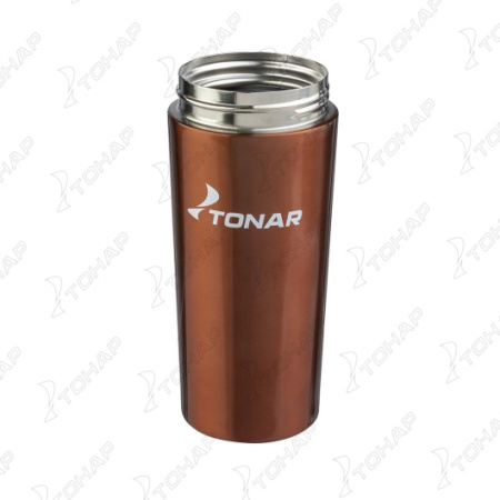 Термос-кружка ТОНАР 400 мл., коричнево-кофейный
