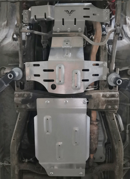 Защита Falcon картера, РК, КПП для Nissan Patrol Y61 2004-2024, алюм. 8 мм