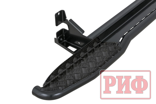 Пороги РИФ силовые Toyota Land Cruiser Prado 150 (чёрные)