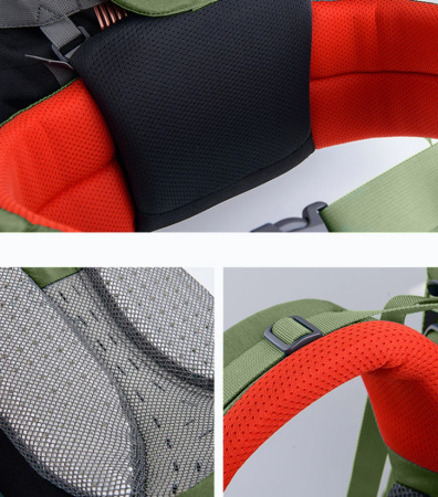 5 Рюкзак туристический Naturehike 55 л, зеленый