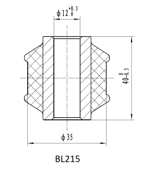 Втулка амортизатора РИФ SA215, SA205, SA207, SA208, SA212, SA231, SA277, SA278 нижняя, УАЗ Патриот, Хантер, Буханка